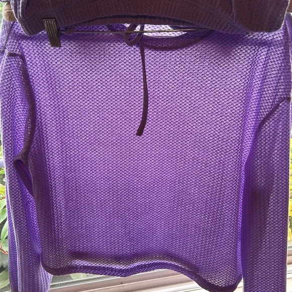 Beautiful 3 piece sleep set in purple. No tags. size large. Wash/hung to dry. - Picture 4 of 6
